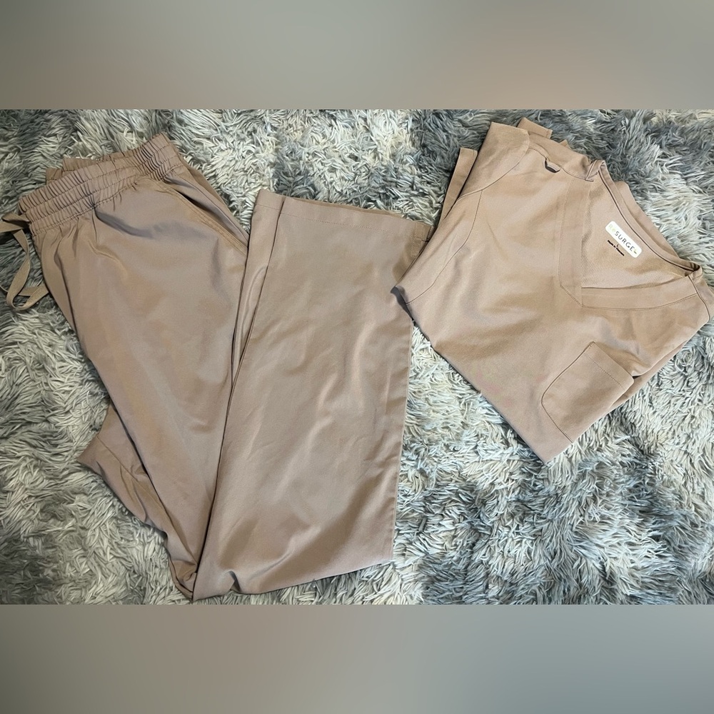 Beige Scrub Set
